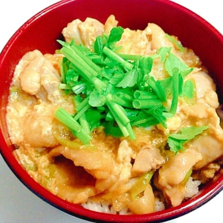 とろっと☆長ネギで親子丼